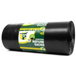 BIN IT 40 Drawstring, Everyday Refuse Sacks, Bin Bags, Bin Liners, 70 Litre BIN IT 40 Drawstring, Everyday Refuse Sacks, Bin Bags, Bin Liners, 70 Litre